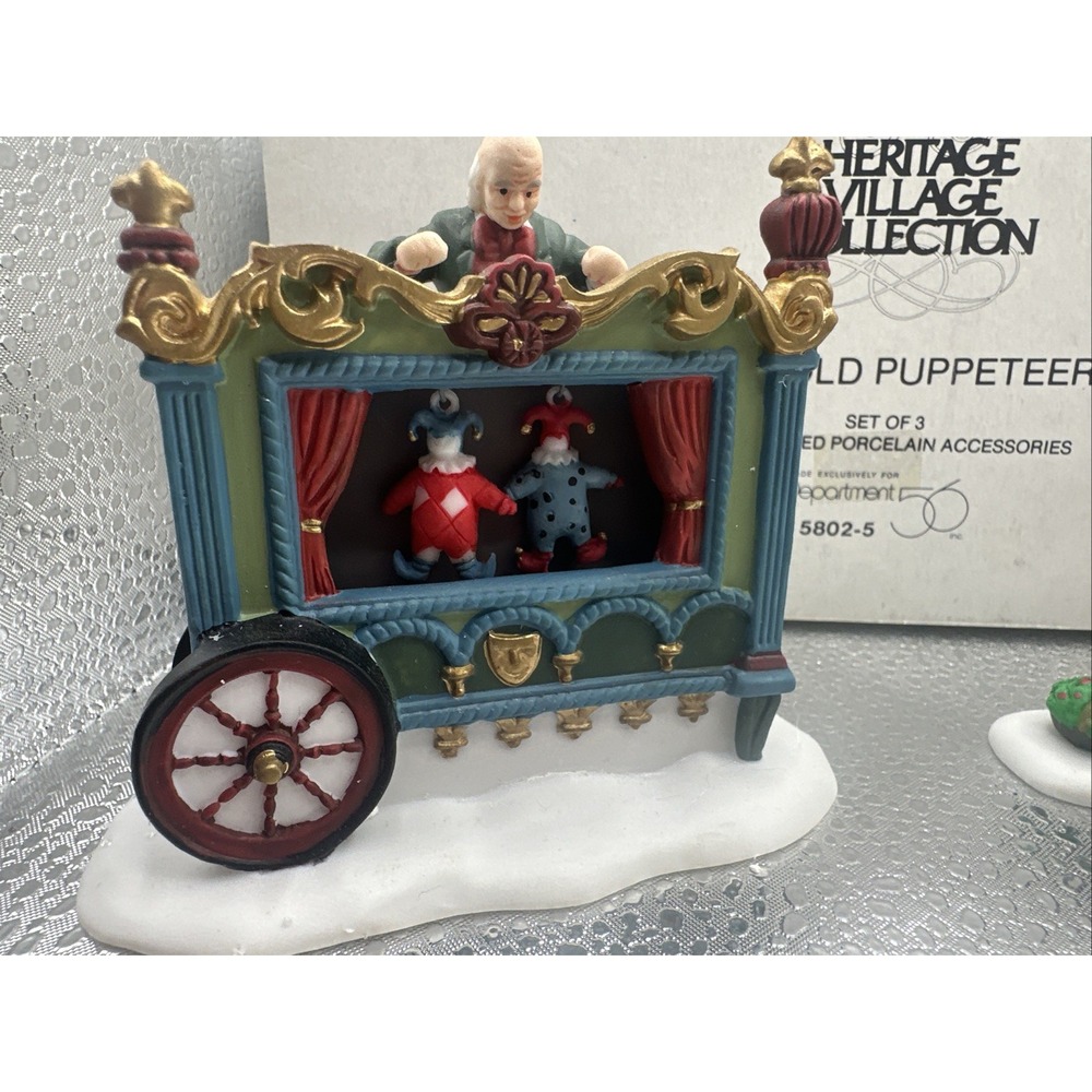 Department‎ 56 The Old Puppeteer. With Box. Retired 1995